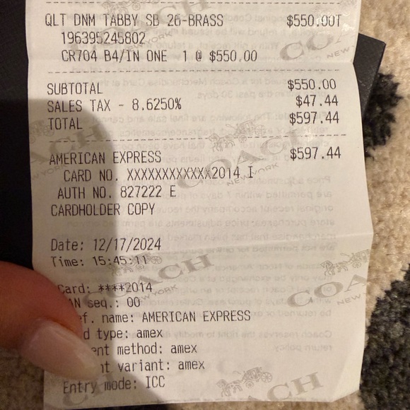 NWT Tabby Shoulder Bag 26 Denim - Picture 4 of 6